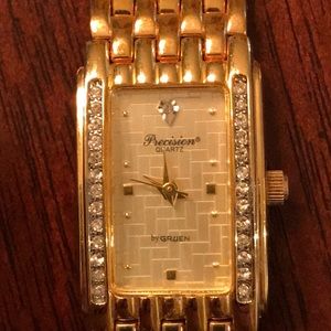Ladies Gruen Precision gold plated watch